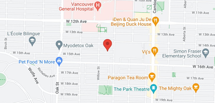 map of 101 735 W 15TH AVENUE